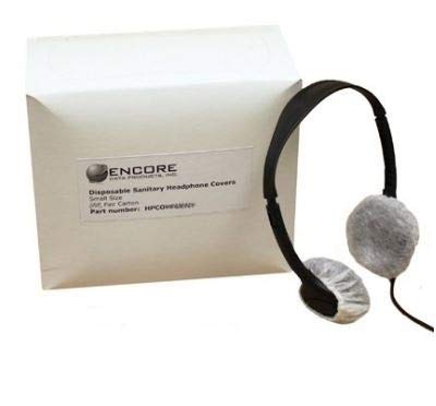 Disposable Sanitary Headphone Covers for On-ear Headphones Carton of 250 Pair (500 pcs.)
