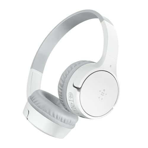 Belkin SoundForm Mini - Wireless Bluetooth Headphones for Kids with 30H Battery Life, 85dB Safe Volume Limit, Built-in Microphone - Kids On-Ear