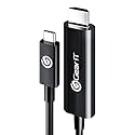 GEARit USB-C to HDMI Cable 4K@60Hz, Type C Thunderbolt 3/4 Compatible for MacBook Pro 2020, iPad Pro 2020, iPad Air 4, Galaxy S20, ChromeBook Pixel