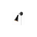 Globe Electric 65312 Ramezay Gooseneck Sconce, Matte Black, Bulb Not Included