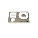 RageCams Face Plate Front Cover for The Hero4 Black & Silver Edition