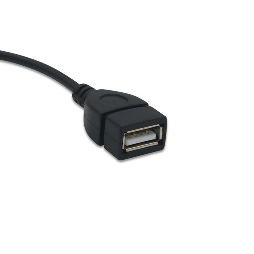 Lzzvibo Car AUX Audio Cable 3.5mm to USB Card Reader, OTG Audio Cable for Mobile Phones, USB Drives, and Car Use