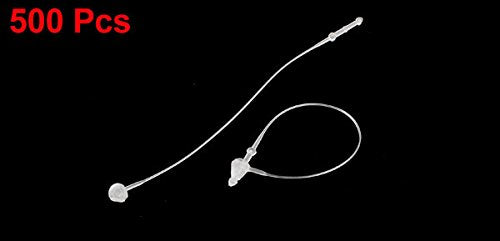 uxcell a14120100ux0298eu 80mm Snap Lock Pin Security Loop Plastic Tag Fastener Cable Tie 500pcs (Pack of 500)