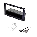 ASC Car Stereo Install Dash Kit and Wire Harness for Installing an Aftermarket Single Din Radio for 1987 1988 1989 1990 1991 1992 1993 Ford Mustang