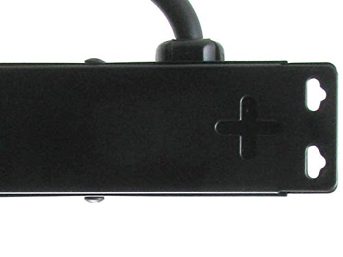 12 Outlet Heavy Duty Power Strip with 6 Ft Power Cord, Straight Plug, Surge Protected, for use in Commercial, Home, Industrial and School, 15A 125V