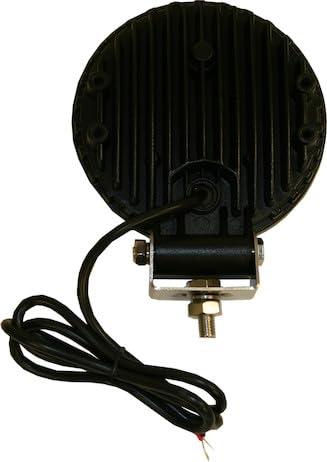 Buyers Products 1492114 4" Clear Round LED Flood Light, 9 LEDs, 1,710 Lumens, 18" Blunt Cut Lead W/Stud Mount, Work Light for Trucks, Trailers, RVs