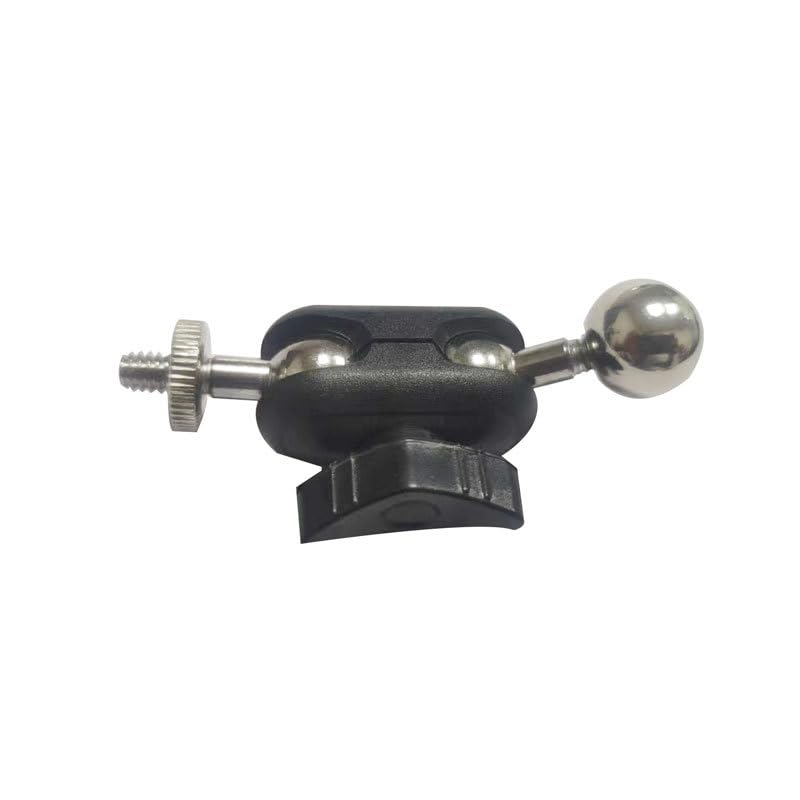 ThtRht 2 Pack Super Clamp Mount Arm Replacement Support Dual Head 17mm Ball Joint + 1/4'' Screw Heavy Duty Connector for Gopro Camera Trail Cam Tripod