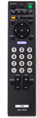 RM-YD028 Replace Remote Compatible with Sony Bravia KDL46S5100 KDL32XBR9 KDL32L5000