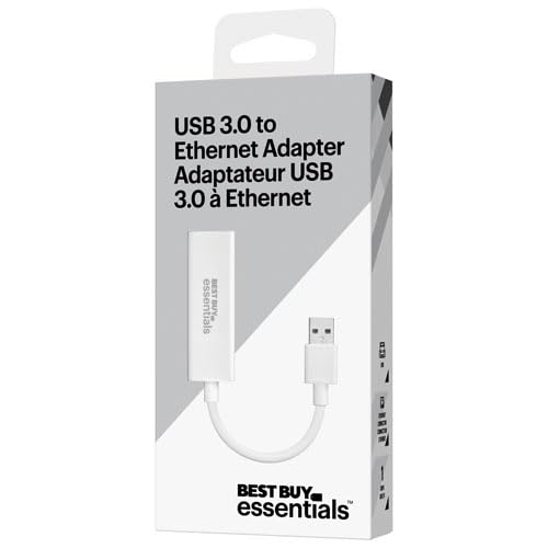 Best Buy Essentials Networking Accessories - USB & USB-C to Ethernet Adapters, Ethernet Cables, Cords for Home, Office, and Gaming (USB to Ethernet