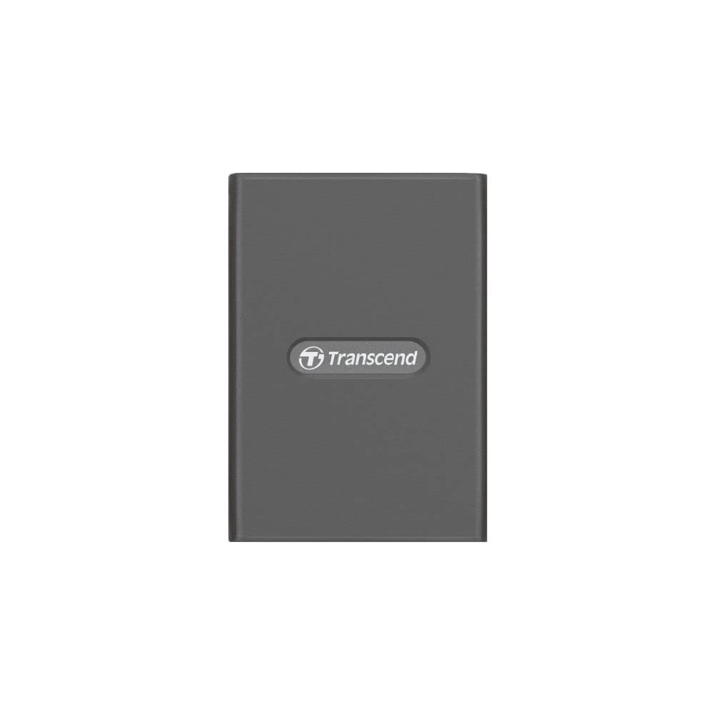 Transcend CFexpress Card Reader, Type B, USB 3.2 Gen 2x2, 20 Gbps, Aluminum housing, for Photography and Cinematic Experts, Include Type A and Type C