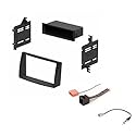 Single Din Car Stereo Install Dash Kit, Wire Harness, and AM/FM Radio Reception Antenna Adapter -Made for 2009-2010 Hyundai Sonata -No Factory NAV
