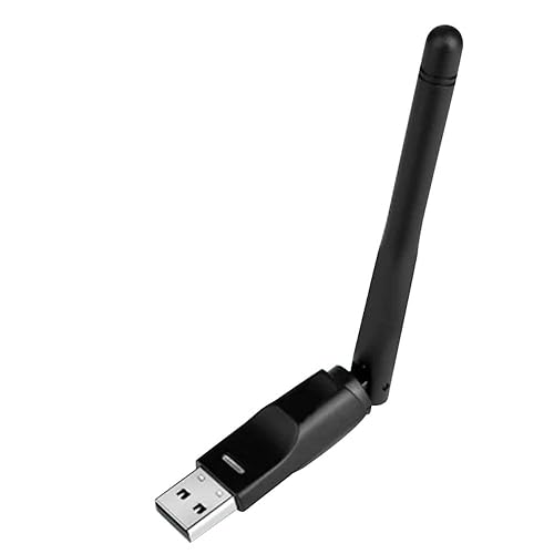 RT5370 USB 2.0 150mbps WiFi Wireless Network Card 802.11 B/g/n LAN Adapter with Rotatable Antenna Black-GOLDEN BLUE