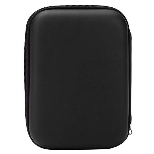 CableVantage 2.5" External Hard Drive Disk Case Portable Power Bank External Battery Bag Hand Carry Zipper Travel Earphone Charege Cable HDD Pouch