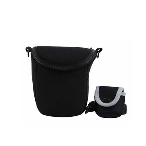 BIZOEdigital Protable Camera Cover Case Bag For Olympus E-M10 EM10II E-M5II EP3 EM5 EPL6 EPL7 E-PL8 EPL5 EP5 14-42mm Lens with strap (Black)