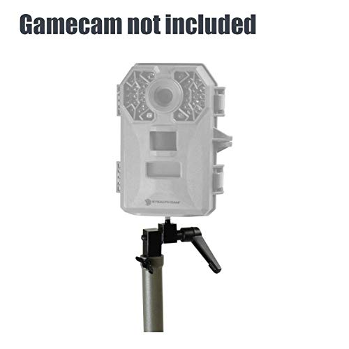 Stealth CAM Compact Adjustable Durable Steel Post 360-Degree Rotation 270-Degree Tilt 34" Height Treeless Terrain Hunting Trail Camera Mounting Stick