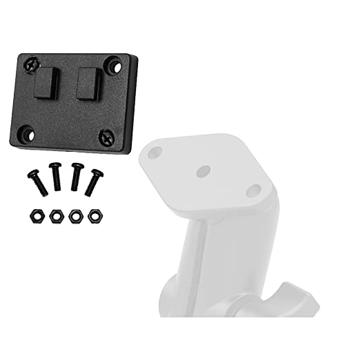 ChargerCity 25mm/1" inch Ball socklet to AMPs Connection Adapter + Dual T Plate for 1" inch Ball Connection Mount and Arkon Robust Series Mount