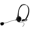 Wired Mono Headphone Earphone w Mic Headset 3.5mm Single Earbud Hands-Free Microphone Over-The-Head Compatible with BLU G90 Pro, G90 Phones