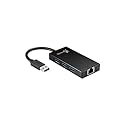 J5 Create KaiJet JUH470 USB 3.0 Gigabit Ethernet & 3-Port HUB, USB - External - 3 USB Port(s) - 1 Network (RJ-45) Port(s) - 3 USB 3.0 Port(s) - PC