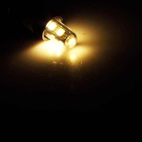 Lxcom Lighting E14 LED Bulb Microwave Refrigerator Light Bulb 1W 7 Mini LED Appliance Bulb 15W Incandescent Equivalent 110V Warm White 3000K