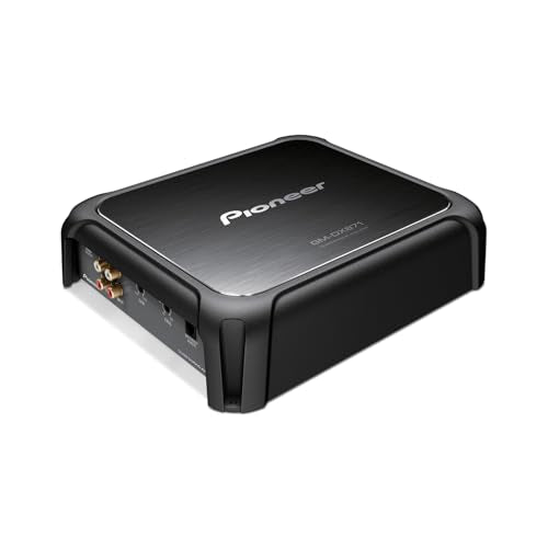 Pioneer GM-DX871 - Powerhouse Amplifier with 1,600 Watts, Class-D Technology, 1-Channel, Variable Low-Pass Filter, Compact Design, and Remote Bass