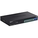 TRENDnet 10-Port Gigabit Web Smart PoE+ Switch with 8 Gigabit PoE+ Ports, 2 SFP Slots, 130W PoE Budget, VLAN, QoS, LACP, IPv4/IPv6 Static