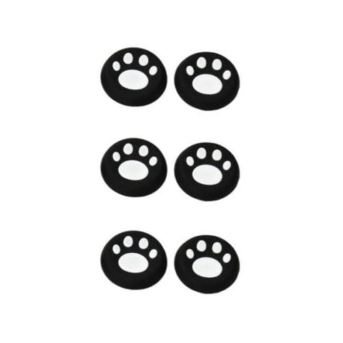 OSTENT 6 x Colorful Analog Joystick Button Protector for Sony PS4 Controller - Color White