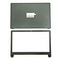 Black LCD Back Cover Top Base Rear Lid+Front Bezel Compatible with Dell Inspiron 15 3565 3567 P63F P63F002 P63F003