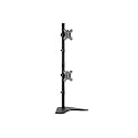 Monoprice Adjustable Tilting DUAL Desk Mount Bracket for LCD LED (Max 33Lbs, 10~23inch) - Black