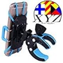 XYZ Supplies® Cell Phone Mount/Holder for Boat, Motorcycle/Bike Handlebars, Microphone, Music, or Drum Stand, iPhone, Samsung, Smart Phone, (Blue)