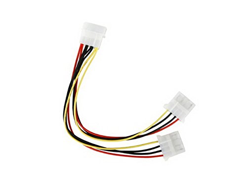 OKGEAR GC8ATAMFL 8 inch 4Pin Molex Male to one SATA Power 15Pin w/Metal Latc