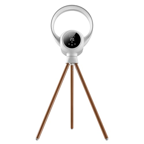 U ULTTY Bladeless Tower Fan for Bedroom, 25ft/s High-Speed Cooling Fan with 20 Speeds & 3 Modes, 270° Tilt & 90° Oscillating Quiet Standing Fan
