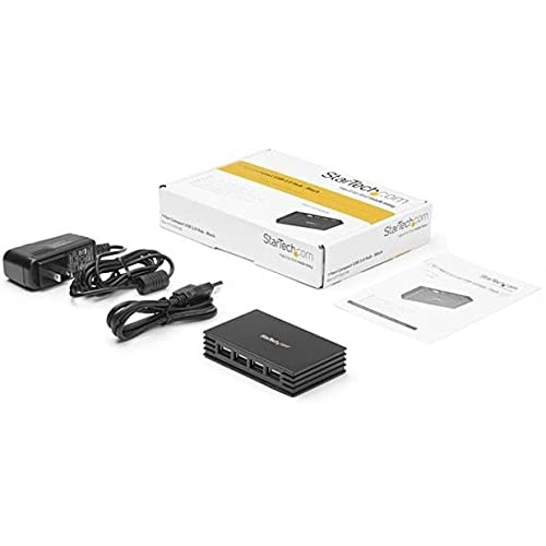 StarTech 7-Port USB 2.0 Hub, Bus or Externally Powered, TAA (ST7202USB)