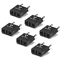 United States to Finland Travel Power Adapter to Connect North American Electrical Plugs to Finnish Outlets for Cell Phones, Tablets, eReaders…