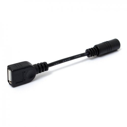 JSER 5V USB Female to DC Power Jack 5.5x2.1mm Charge Adpter Cable Compatible for Cell Phone & Tablet & Light