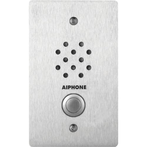 Aiphone LE-SS-1G Vandal-and Weather-Resistant Single-Gang Door Station for Use with AX, LAF/LDF-C, LEM, LEF, MP-S Series Intercom Systems