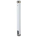 Fixed Extension Column Color: White, Size: 24" H x 1.9" W x 1.9" D