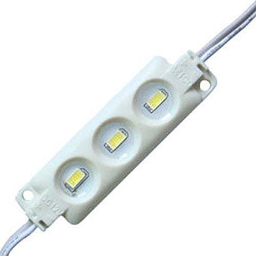 YXHL LED Module 12V Cool White 3 LED Module for Letter Sign Billboard Light, DIY Indoor Outdoor Waterproof 5730 SMD for inflatables