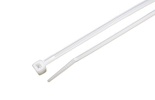 South Main Hardware 848107 8 Inch Heavy Duty, Natural 100-Pack, 75-Lb Test, Small Cable Ties, 100 Tie