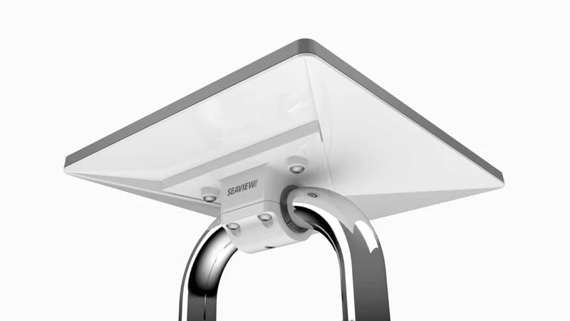 SEAVIEW Rail Mount Bracket for Starlink Mini Antenna | Stainless Steel Clamp | Fits 1 Inch to 1.25 Inch Diameter Rails | Marine Grade Construction |
