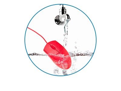 Kensington Pro Fit Wired Washable USB Computer Mouse K75239US, Red