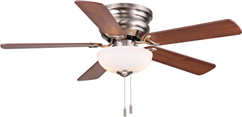 Wind River Fans WR1453N Frisco - 5 Blade Hugger Ceiling Fan with Light Kit in Traditional Style-12.2 Inches Tall and 44 Inches Wide, Finish Color