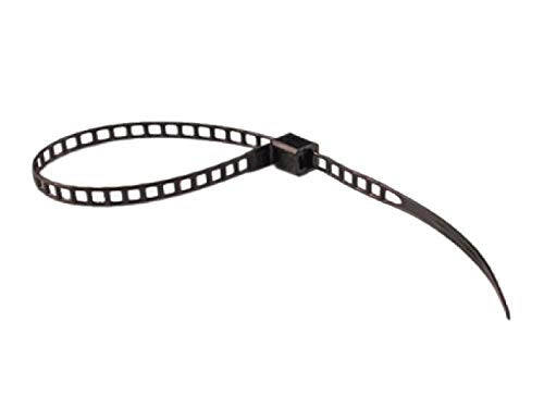 Kable Kontrol Ladder Cable ties - 7” Inch Long - Black - 40 Lbs Tensile Strength - 1000 Pcs/Pack | Nylon 6-6 | Multipurpose | Strong & Flexible |