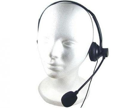 Wired Mono Headphone Earphone w Mic Headset 3.5mm Single Earbud Hands-Free Microphone Over-The-Head Compatible with BLU G90 Pro, G90 Phones