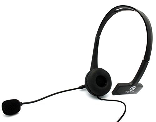 Universal Over-the-Head Hands-Free Mono Wired Headphone Headset for Net10, Straight Talk, Tracfone Samsung Galaxy S6, Edge, S5, S4, S3, Grand Prime