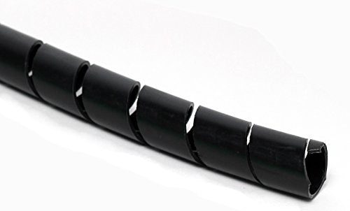 Black Polyethylene Spiral Wrap - 1/4" OD - 25 Foot Spool