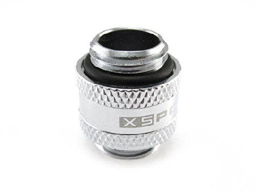 XSPC G1/4" Male to Male Rotary Fitting, Chrome, 4-Pack
