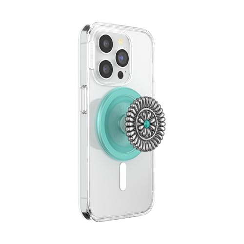 PopSockets Phone Grip for MagSafe, Magnetic Holder, Phone Stand, Boho - Enamel Stamped