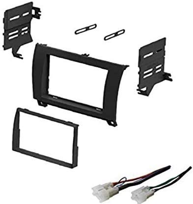 ASC Car Stereo Dash Install Kit and Wire Harness for Installing an Aftermarket Double Din Radio for Some Toyota: 2008-2016 Sequoia and 2007-2013