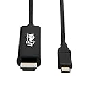 Tripp Lite USB C to HDMI Cable Adapter (M/Thunderbolt 3 HDMI Cable Adapter, Gen 1, Converter On HDMI End, 4K HDMI @ 60 Hz, 4: Black, 6 ft