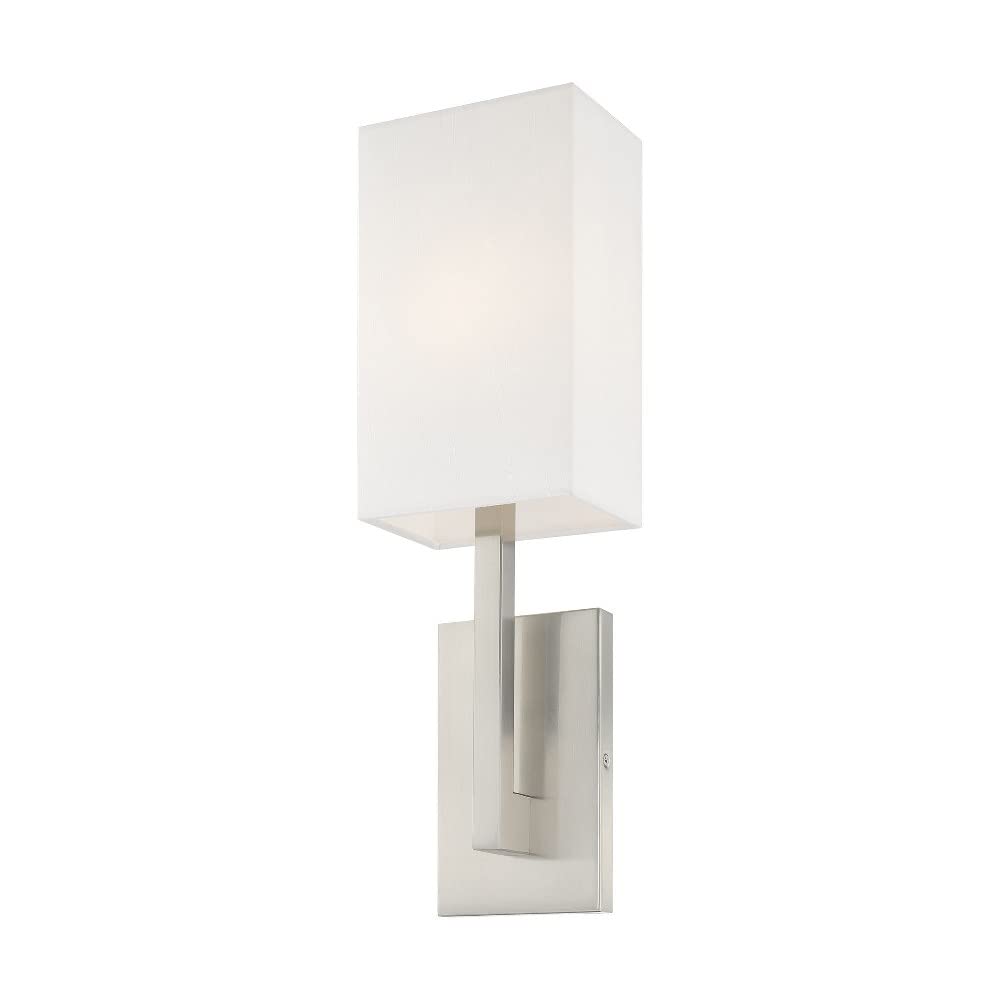 Livex Lighting 42423-07 Transitional One Light Wall Sconce from Hayworth Collection in Bronze/Dark Finish